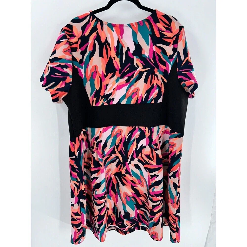 Women's Metaphor Flare Scuba Dress Size 3X - Picture 7 of 7